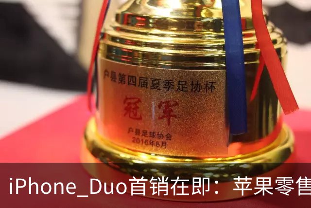 iPhone Duo首销在即：苹果零售店门前立起巨型模型 场面壮观